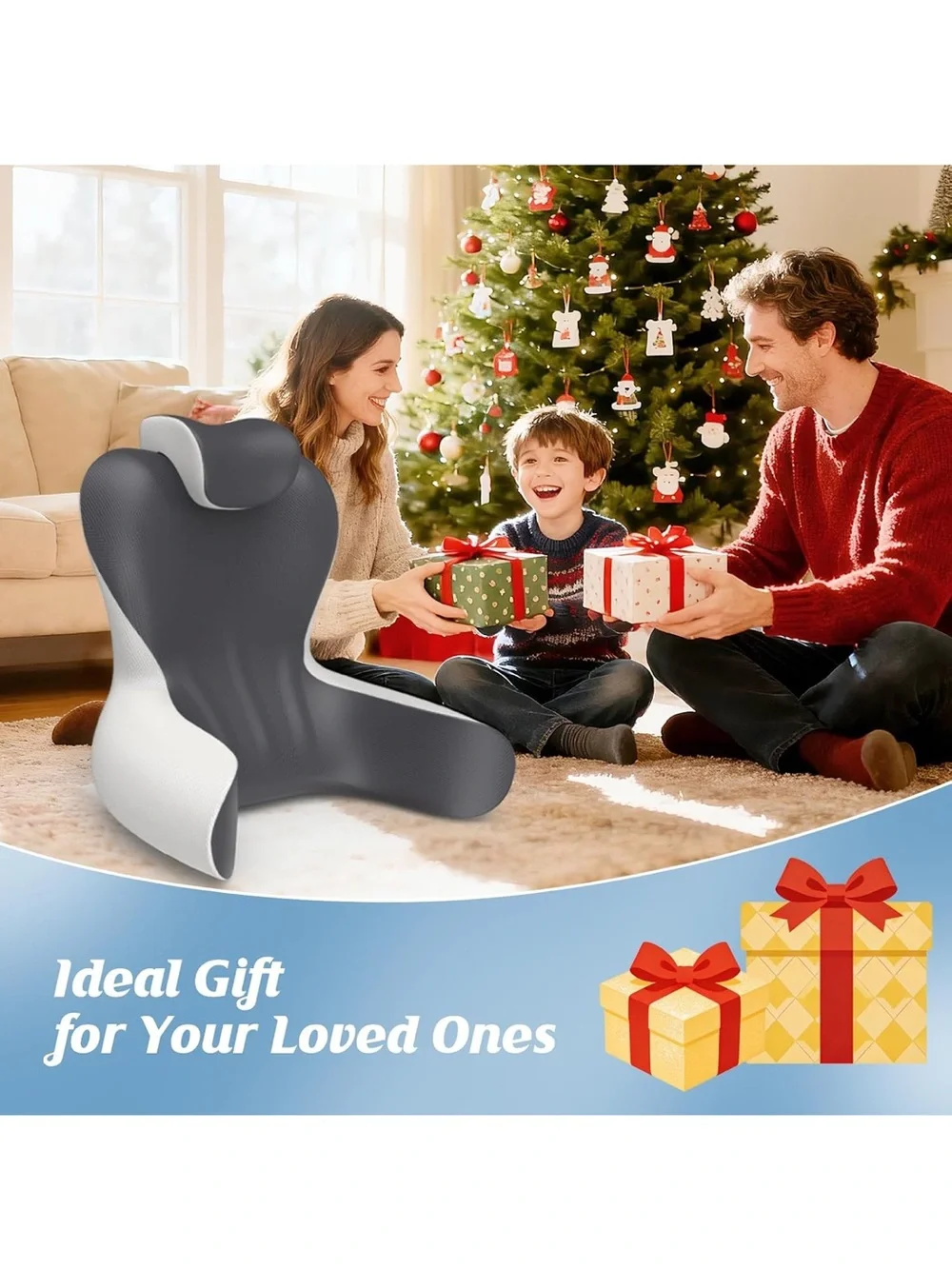 Reading pillow for sitting in bed 22”H back pillow for sitting up
